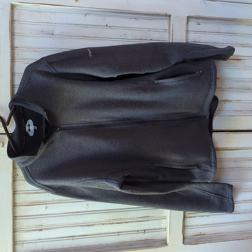 Pearl Izumi, Heather Gray full zip fleece lightweight jacket. XL